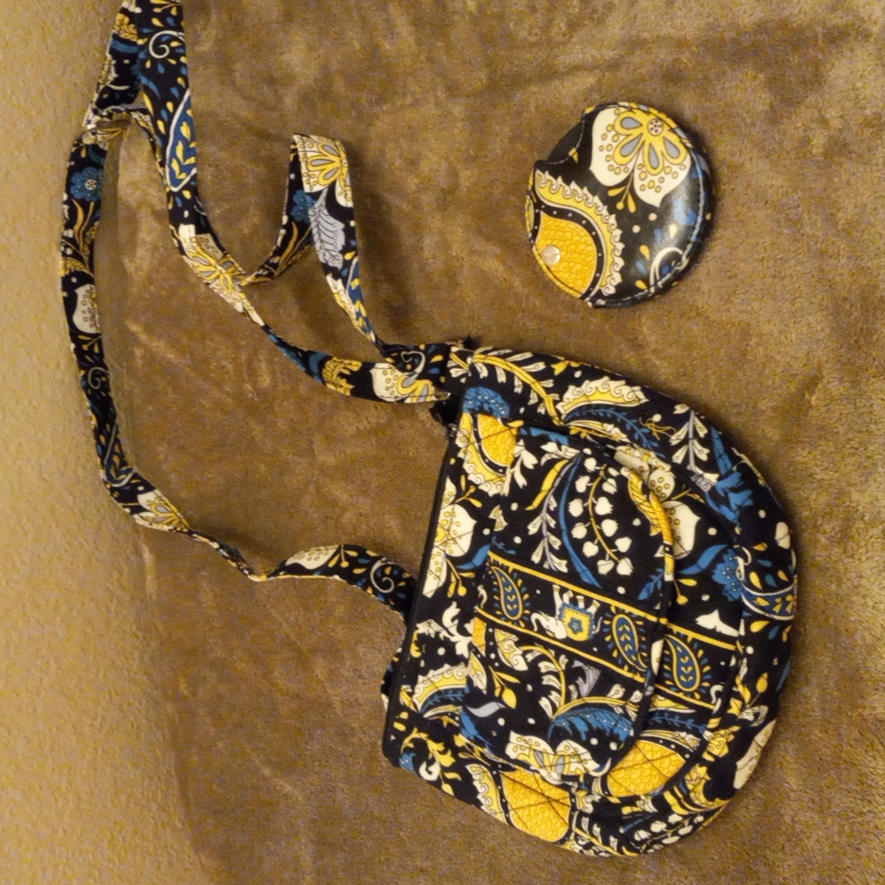 Vera Bradley crossbody & compact mirror